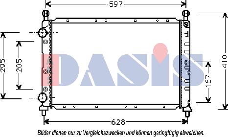 AKS Dasis 010360N - Radiateur, refroidissement du moteur cwaw.fr