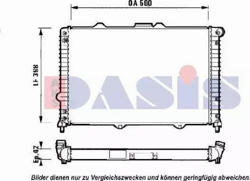 AKS Dasis 011050N - Radiateur, refroidissement du moteur cwaw.fr