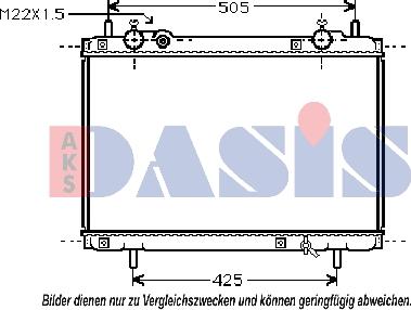 AKS Dasis 080970N - Radiateur, refroidissement du moteur cwaw.fr