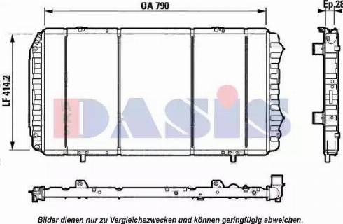 AKS Dasis 080065N - Radiateur, refroidissement du moteur cwaw.fr