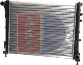 AKS Dasis 080009N - Radiateur, refroidissement du moteur cwaw.fr