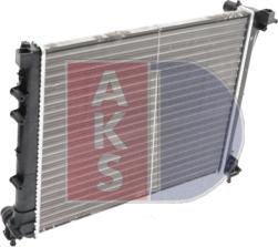 AKS Dasis 080009N - Radiateur, refroidissement du moteur cwaw.fr