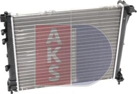 AKS Dasis 080009N - Radiateur, refroidissement du moteur cwaw.fr