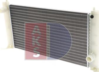 AKS Dasis 080025N - Radiateur, refroidissement du moteur cwaw.fr