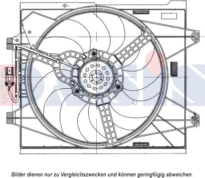 AKS Dasis 088134N - Ventilateur, refroidissement du moteur cwaw.fr