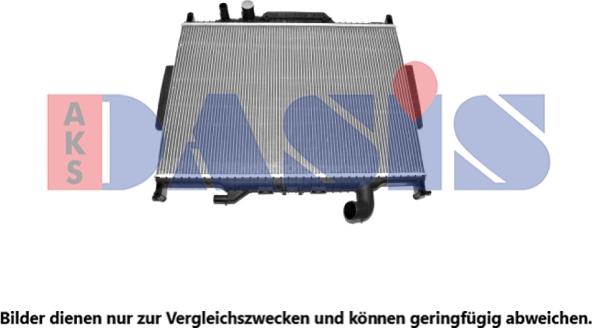 AKS Dasis 020072N - Radiateur, refroidissement du moteur cwaw.fr