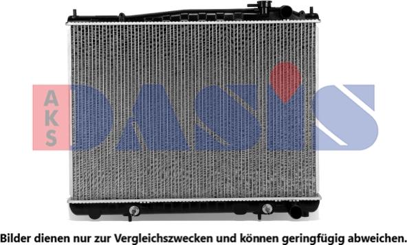 AKS Dasis 070091N - Radiateur, refroidissement du moteur cwaw.fr