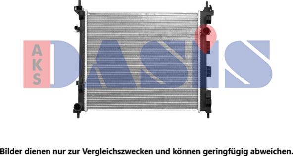 AKS Dasis 070199N - Radiateur, refroidissement du moteur cwaw.fr