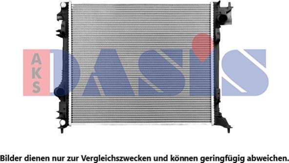 AKS Dasis 070191N - Radiateur, refroidissement du moteur cwaw.fr