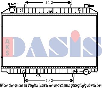 AKS Dasis 070250N - Radiateur, refroidissement du moteur cwaw.fr