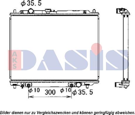 AKS Dasis 140675N - Radiateur, refroidissement du moteur cwaw.fr