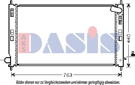 AKS Dasis 140069N - Radiateur, refroidissement du moteur cwaw.fr