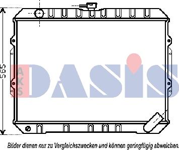 AKS Dasis 140086N - Radiateur, refroidissement du moteur cwaw.fr