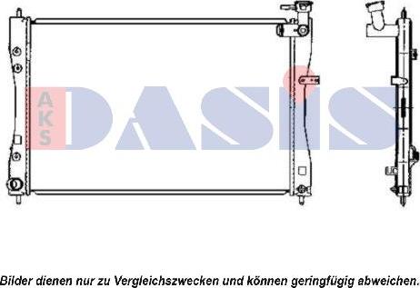 AKS Dasis 140072N - Radiateur, refroidissement du moteur cwaw.fr