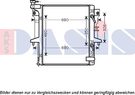 AKS Dasis 140102N - Radiateur, refroidissement du moteur cwaw.fr