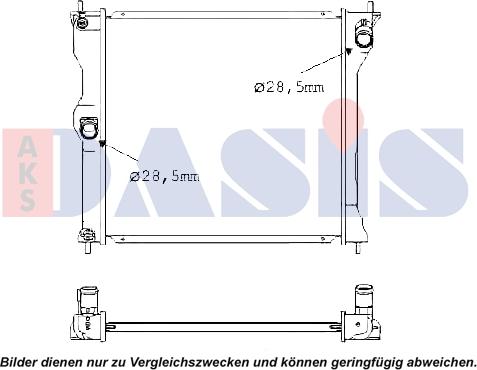 AKS Dasis 140107N - Radiateur, refroidissement du moteur cwaw.fr