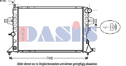 AKS Dasis 150046N - Radiateur, refroidissement du moteur cwaw.fr