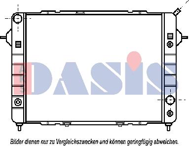 AKS Dasis 150039N - Radiateur, refroidissement du moteur cwaw.fr