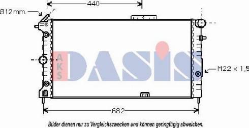 AKS Dasis 150031N - Radiateur, refroidissement du moteur cwaw.fr