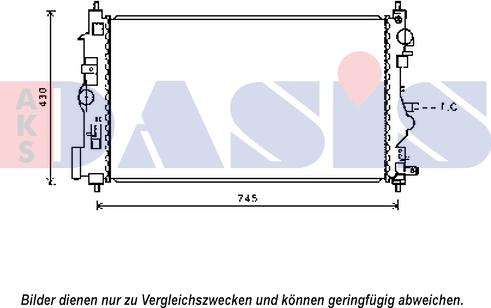 AKS Dasis 150116N - Radiateur, refroidissement du moteur cwaw.fr