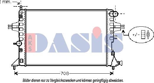 AKS Dasis 151640N - Radiateur, refroidissement du moteur cwaw.fr