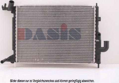 AKS Dasis 151880N - Radiateur, refroidissement du moteur cwaw.fr