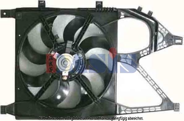 AKS Dasis 158051N - Ventilateur, refroidissement du moteur cwaw.fr