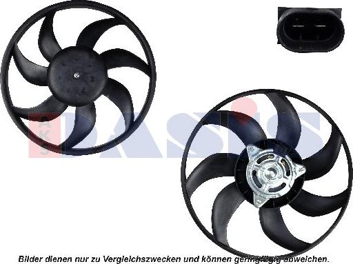 AKS Dasis 158082N - Ventilateur, refroidissement du moteur cwaw.fr