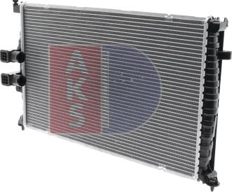 AKS Dasis 160480N - Radiateur, refroidissement du moteur cwaw.fr