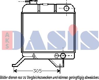 AKS Dasis 160470N - Radiateur, refroidissement du moteur cwaw.fr