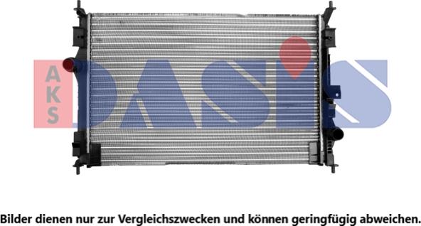 AKS Dasis 160121N - Radiateur, refroidissement du moteur cwaw.fr