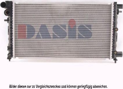 AKS Dasis 161230N - Radiateur, refroidissement du moteur cwaw.fr