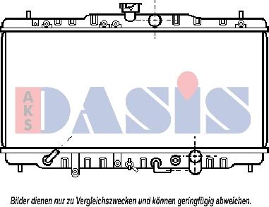 AKS Dasis 100450N - Radiateur, refroidissement du moteur cwaw.fr