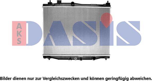 AKS Dasis 100095N - Radiateur, refroidissement du moteur cwaw.fr