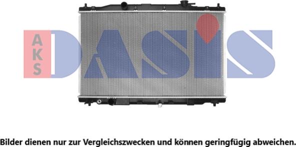 AKS Dasis 100093N - Radiateur, refroidissement du moteur cwaw.fr