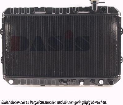 AKS Dasis 100190N - Radiateur, refroidissement du moteur cwaw.fr