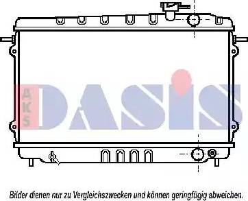 AKS Dasis 100150N - Radiateur, refroidissement du moteur cwaw.fr