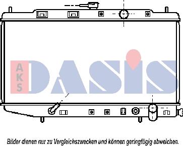 AKS Dasis 100880N - Radiateur, refroidissement du moteur cwaw.fr