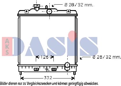 AKS Dasis 103002N - Radiateur, refroidissement du moteur cwaw.fr