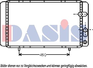 AKS Dasis 180041N - Radiateur, refroidissement du moteur cwaw.fr