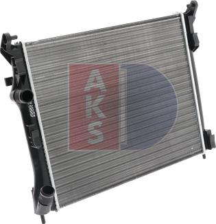 AKS Dasis 180012N - Radiateur, refroidissement du moteur cwaw.fr