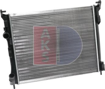 AKS Dasis 180012N - Radiateur, refroidissement du moteur cwaw.fr