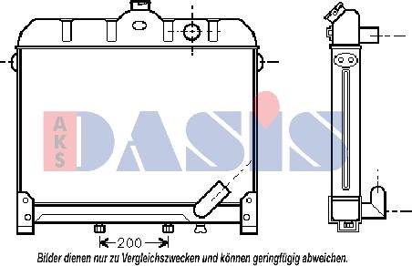 AKS Dasis 130970N - Radiateur, refroidissement du moteur cwaw.fr