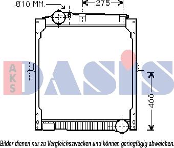 AKS Dasis 130033N - Radiateur, refroidissement du moteur cwaw.fr