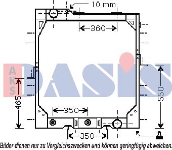 AKS Dasis 131450N - Radiateur, refroidissement du moteur cwaw.fr