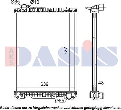 AKS Dasis 131060S - Radiateur, refroidissement du moteur cwaw.fr