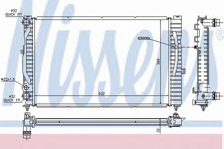 AKS Dasis 132123R - Radiateur, refroidissement du moteur cwaw.fr