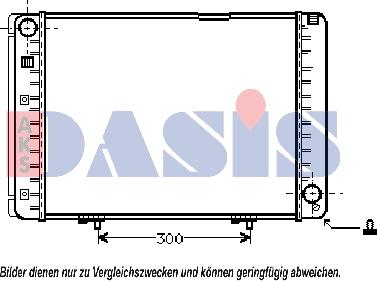 AKS Dasis 122540N - Radiateur, refroidissement du moteur cwaw.fr