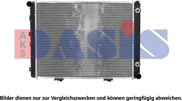 AKS Dasis 120055N - Radiateur, refroidissement du moteur cwaw.fr