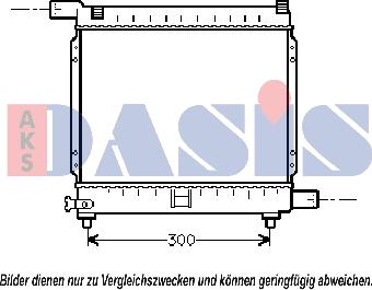 AKS Dasis 120390N - Radiateur, refroidissement du moteur cwaw.fr